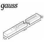 Трек накладной  Gauss TR TR101 от ImperiumLoft