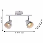 Спот F-promo Allegra 2391-2U Цвет арматуры белый Цвет плафонов белый от ImperiumLoft