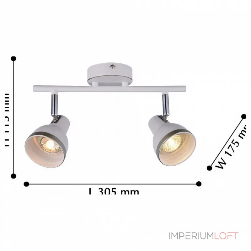 Спот F-promo Allegra 2391-2U Цвет арматуры белый Цвет плафонов белый от ImperiumLoft Спот F-promo Allegra 2391-2U Цвет арматуры белый Цвет плафонов белый от ImperiumLoft