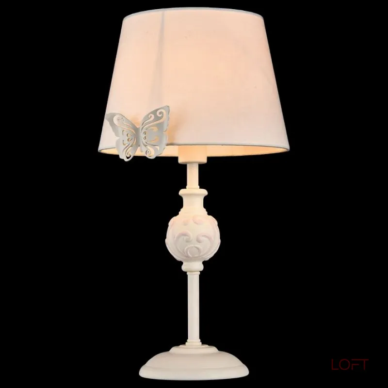 Настольная лампа декоративная Maytoni Fiona ARM032-11-PK Цвет арматуры белый Цвет плафонов белый от ImperiumLoft