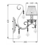 Бра Maytoni Triumph ARM288-01-G Цвет арматуры кремовый Цвет плафонов кремовый от ImperiumLoft