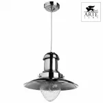 Подвесной светильник Arte Lamp Fisherman A5530SP-1SS Цвет арматуры серебро Цвет плафонов прозрачный от ImperiumLoft