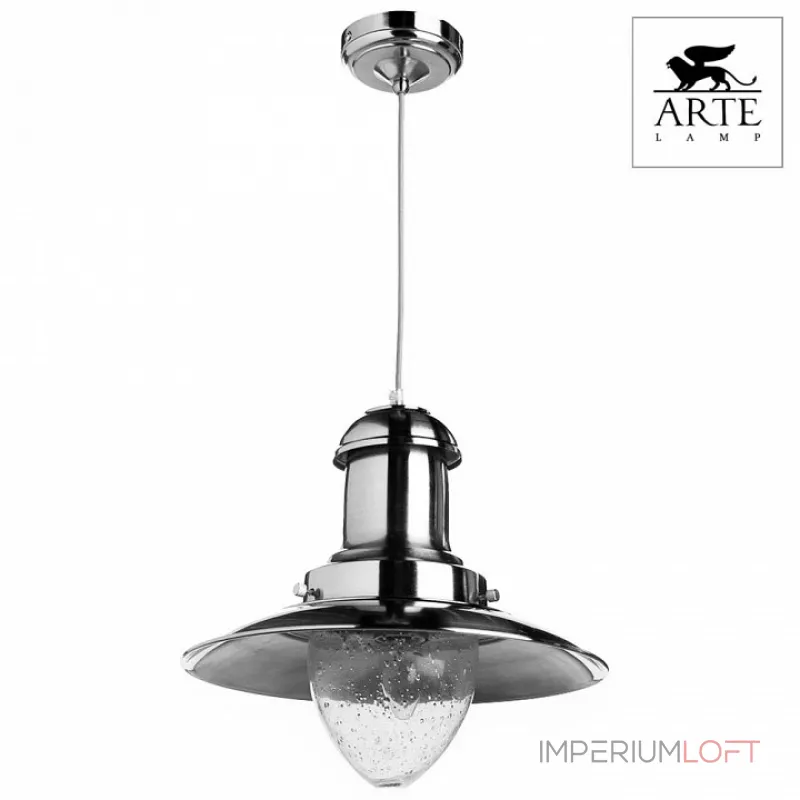 Подвесной светильник Arte Lamp Fisherman A5530SP-1SS Цвет арматуры серебро Цвет плафонов прозрачный от ImperiumLoft Подвесной светильник Arte Lamp Fisherman A5530SP-1SS Цвет арматуры серебро Цвет плафонов прозрачный от ImperiumLoft