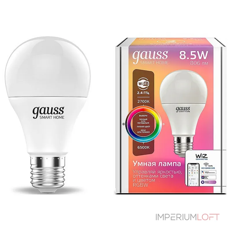 Лампа светодиодная Gauss Smart Home 1170112 от ImperiumLoft Лампа светодиодная Gauss Smart Home 1170112 от ImperiumLoft