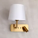 Бра с подсветкой Favourite Bingo 2843-1W Цвет арматуры латунь Цвет плафонов кремовый от ImperiumLoft