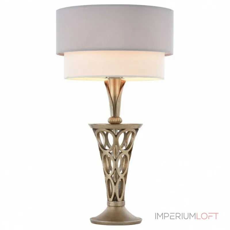 Настольная лампа декоративная Maytoni Lillian H311-11-G Цвет арматуры серебро Цвет плафонов серый от ImperiumLoft