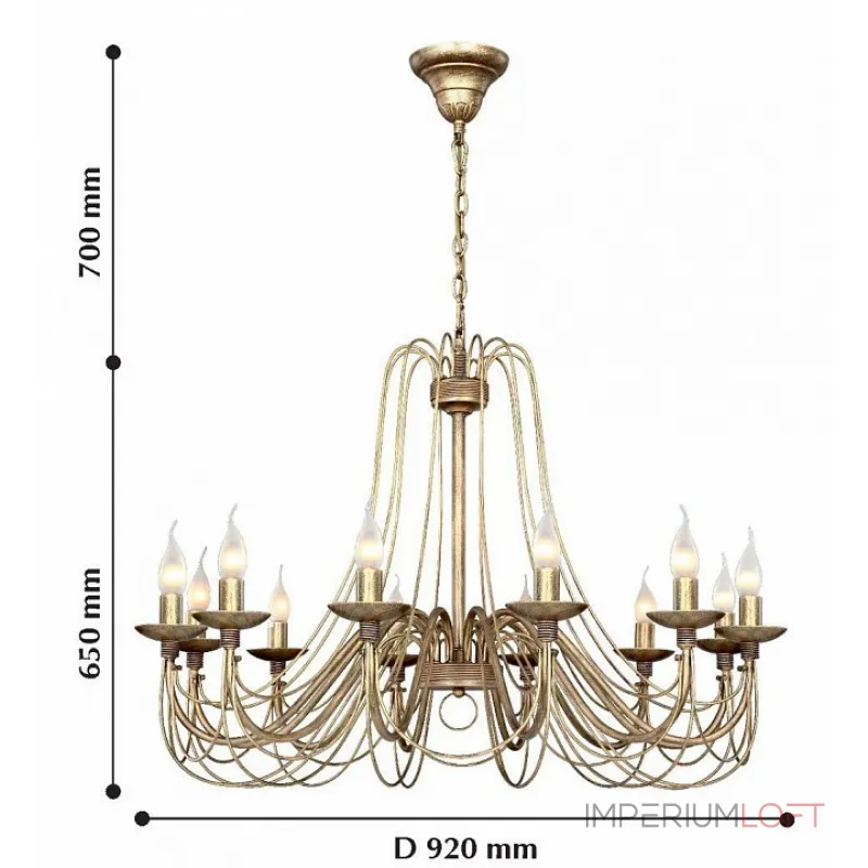 Подвесная люстра F-promo Chateau 2163-12P от ImperiumLoft