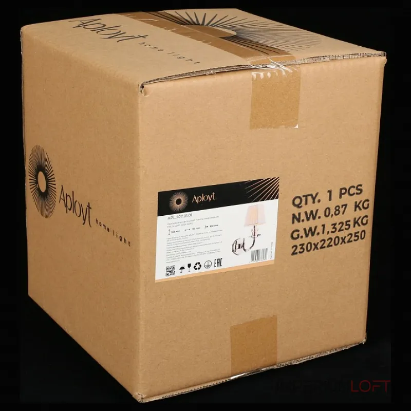 Бра Aployt Jula APL.707.01.01 Цвет арматуры хром Цвет плафонов белый от ImperiumLoft