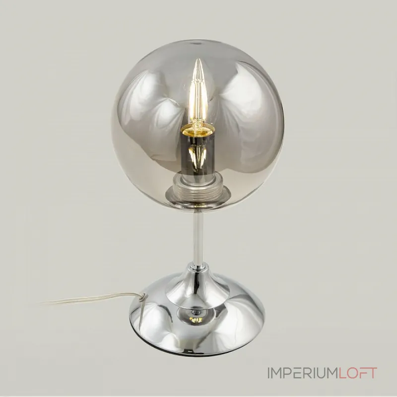 Настольная лампа декоративная Citilux Томми CL102810 Цвет арматуры хром Цвет плафонов серый от ImperiumLoft