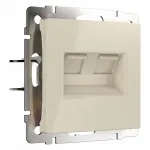 Розетка Ethernet RJ-45 без рамки Werkel слоновая кость W1181103 от ImperiumLoft
