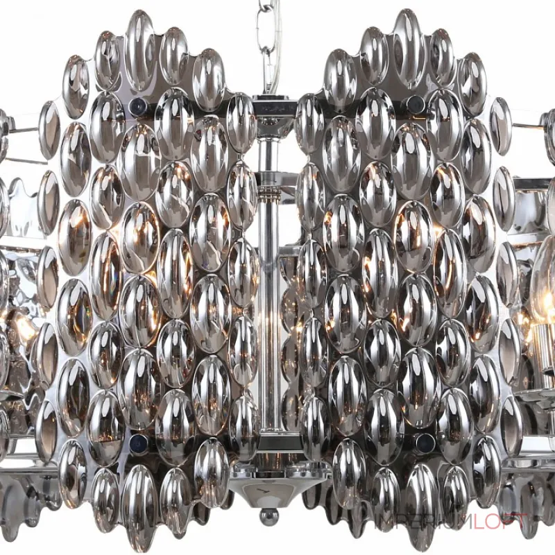 Подвесной светильник Stilfort Glazgo 1007/09/08P Цвет арматуры хром Цвет плафонов серый от ImperiumLoft