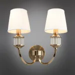 Бра Aployt Zhaklin APL.744.01.02 Цвет арматуры золото Цвет плафонов белый от ImperiumLoft