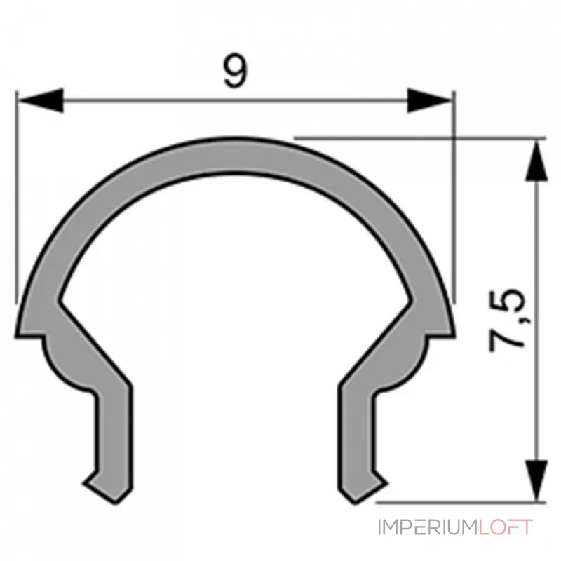 Профиль накладной Deko-Light R-01-05 984554 от ImperiumLoft Профиль накладной Deko-Light R-01-05 984554 от ImperiumLoft