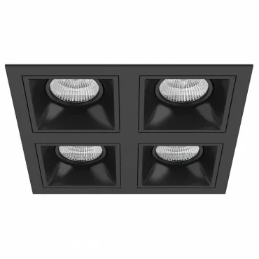 Встраиваемый светильник Lightstar Domino D54707070707 цвет арматуры черный