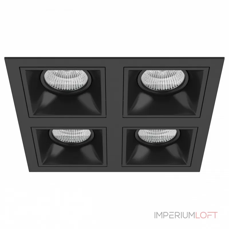 Встраиваемый светильник Lightstar Domino D54707070707 цвет арматуры черный от ImperiumLoft Встраиваемый светильник Lightstar Domino D54707070707 цвет арматуры черный от ImperiumLoft