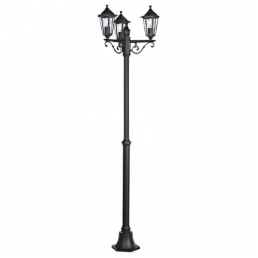 Фонарный столб Eglo ПРОМО Laterna 4 22145 Цвет арматуры черный Цвет плафонов прозрачный