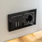 Выключатель двухклавишный с подсветкой без рамки Werkel W112 W1122108 от ImperiumLoft