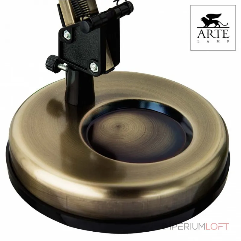 Настольная лампа офисная Arte Lamp Junior A1330LT-1AB Цвет арматуры бронза Цвет плафонов бронза от ImperiumLoft