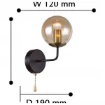 Бра F-promo Modestus 2344-1W Цвет арматуры коричневый Цвет плафонов коричневый от ImperiumLoft