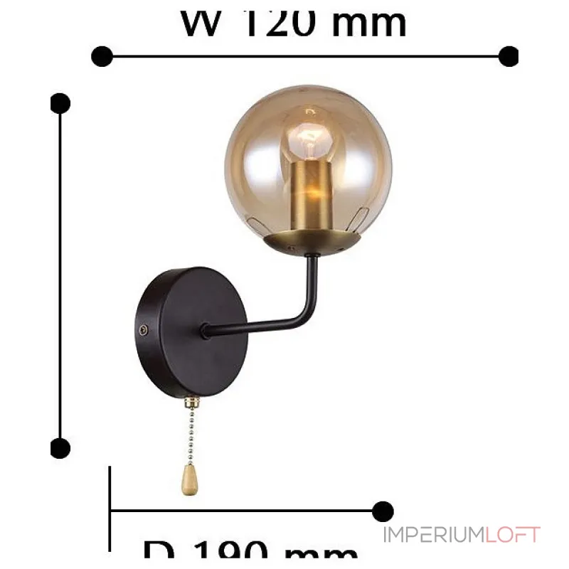 Бра F-promo Modestus 2344-1W Цвет арматуры коричневый Цвет плафонов коричневый от ImperiumLoft Бра F-promo Modestus 2344-1W Цвет арматуры коричневый Цвет плафонов коричневый от ImperiumLoft