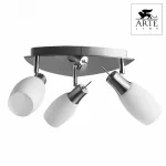 Спот Arte Lamp Volare A4590PL-3SS Цвет арматуры хром Цвет плафонов белый от ImperiumLoft