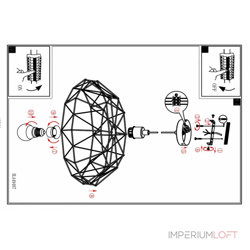 Подвесной светильник Eglo Carlton 2 49488 