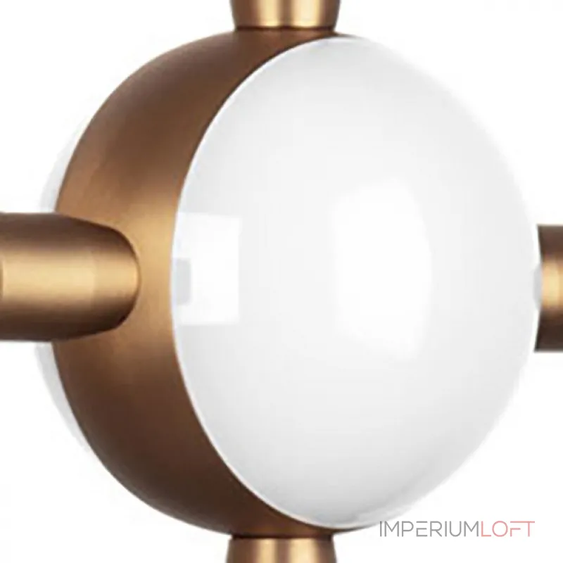 Бра Lightstar Bergamo 745647 Цвет плафонов белый Цвет арматуры золото от ImperiumLoft