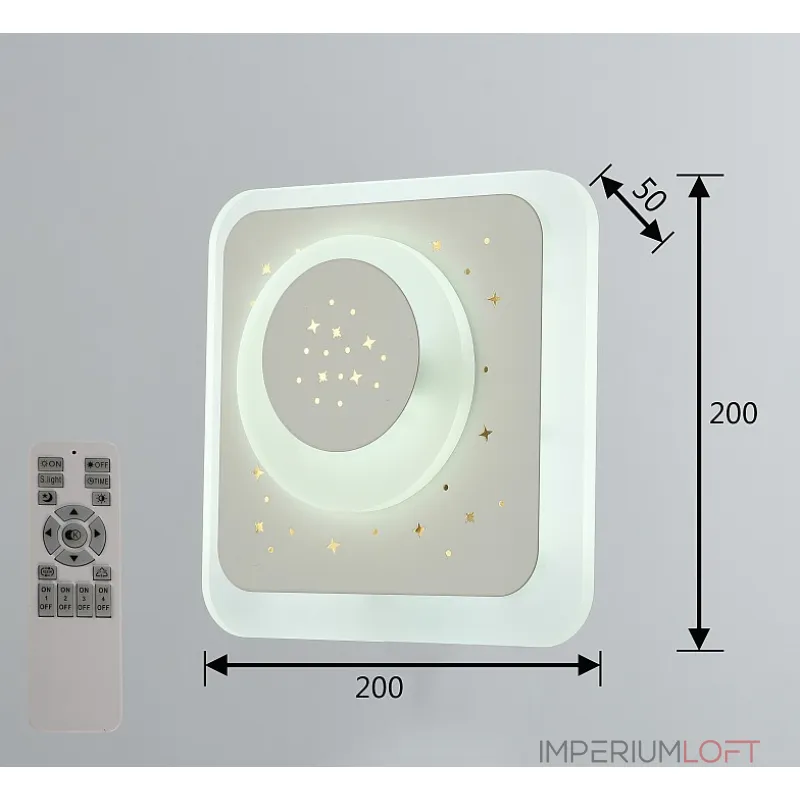 Накладной светильник F-promo Ledolution 2275-1W Цвет арматуры белый Цвет плафонов белый от ImperiumLoft