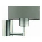 Бра Eglo ПРОМО Pasteri 94925 Цвет плафонов серый Цвет арматуры никель от ImperiumLoft