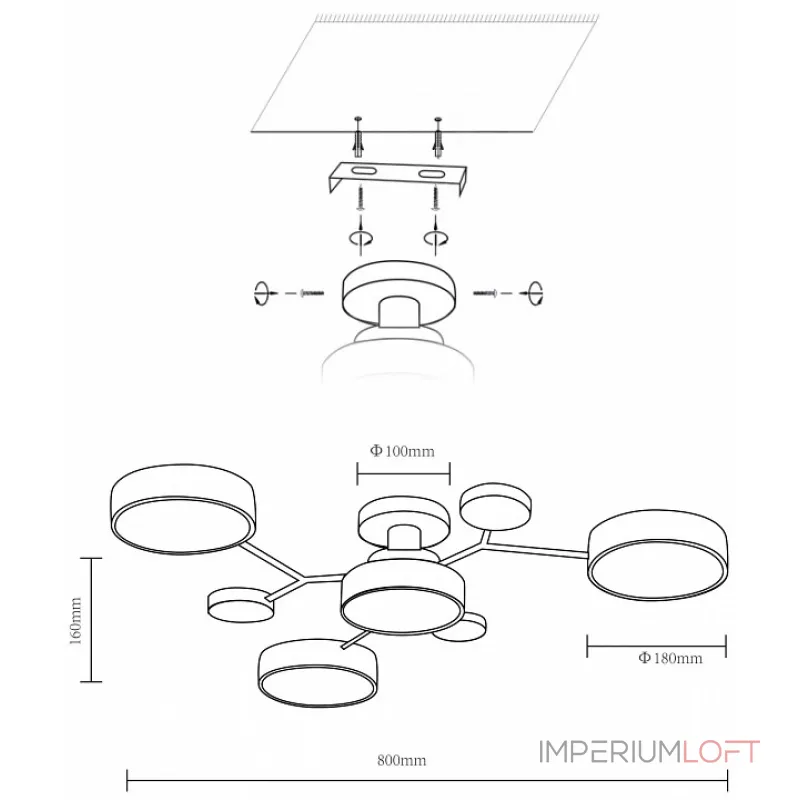 Потолочная люстра Velante Velante 446-207-04