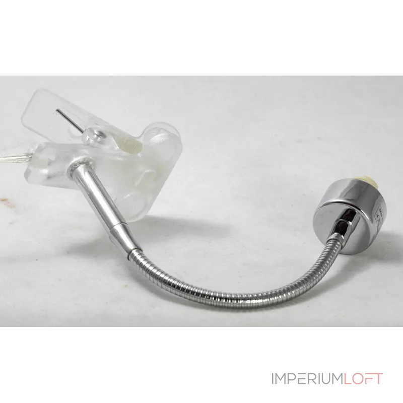 Настольная лампа офисная Lussole Jeddito LSP-0125 Цвет арматуры хром Цвет плафонов хром от ImperiumLoft