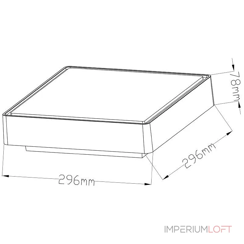 Накладной светильник Deko-Light Quadrata 348009 Цвет арматуры серый Цвет плафонов белый от ImperiumLoft