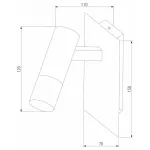 Бра Eurosvet Cast 20142/1 LED белый/хром от ImperiumLoft