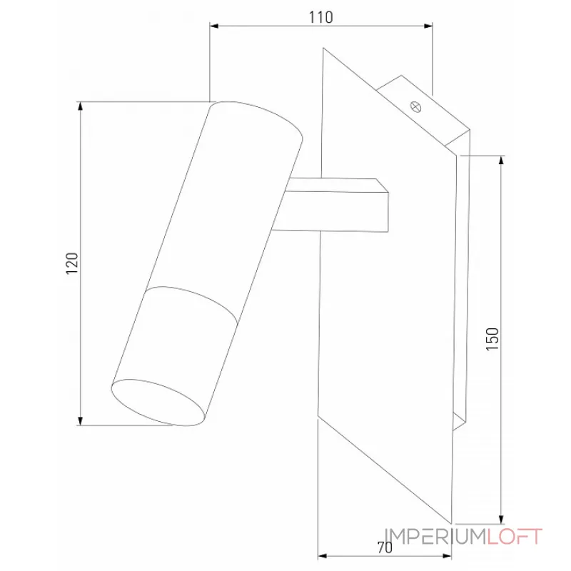 Бра Eurosvet Cast 20142/1 LED белый/хром от ImperiumLoft