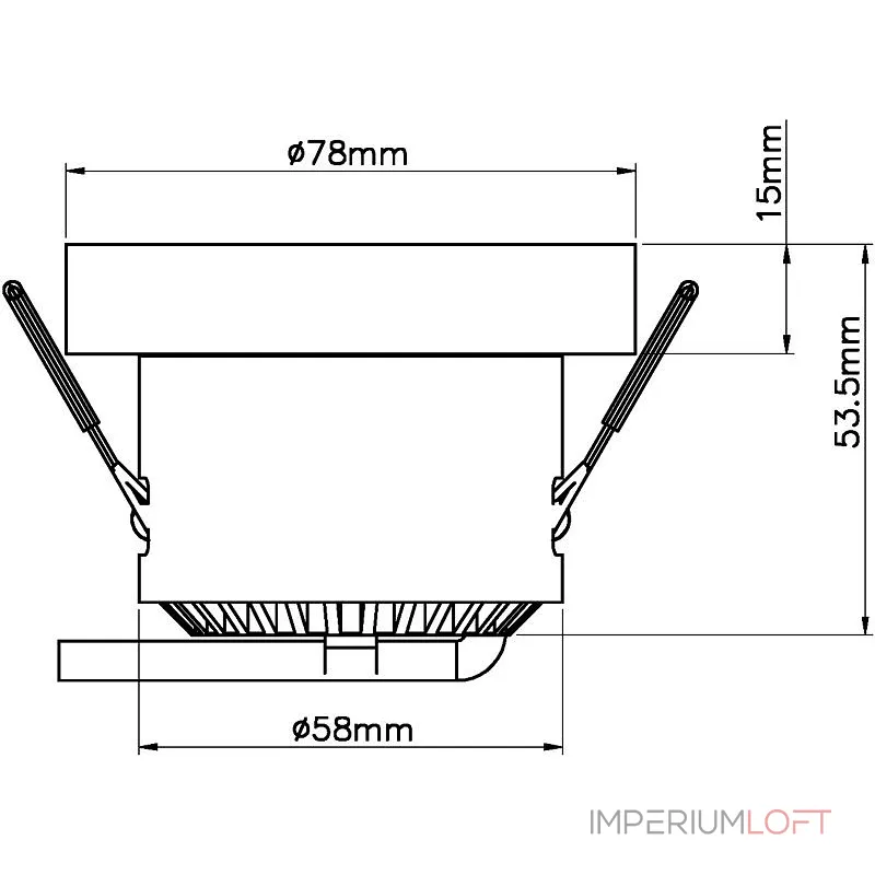 Встраиваемый светильник Deko-Light 565197 Цвет арматуры серебро от ImperiumLoft Встраиваемый светильник Deko-Light 565197 Цвет арматуры серебро от ImperiumLoft