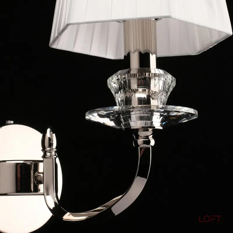 Бра Aployt Jula APL.707.01.01 Цвет арматуры хром Цвет плафонов белый от ImperiumLoft