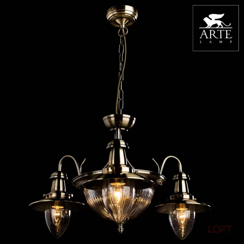 Подвесная люстра Arte Lamp Fisherman A5518LM-2-3AB 