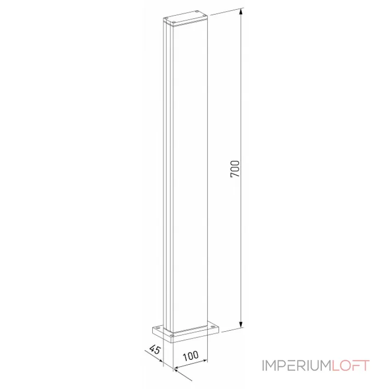 Наземный низкий светильник Elektrostandard Flat 1538 TECHNO LED от ImperiumLoft