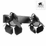 Спот Arte Lamp Cinema A3092AP-2BK Цвет арматуры хром Цвет плафонов черный от ImperiumLoft