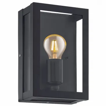 Накладной светильник Eglo Alamonte 1 94831 Цвет арматуры черный Цвет плафонов прозрачный