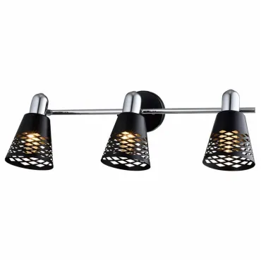 Спот TopLight Susan TL3760Y-03BC Цвет арматуры хром Цвет плафонов черный