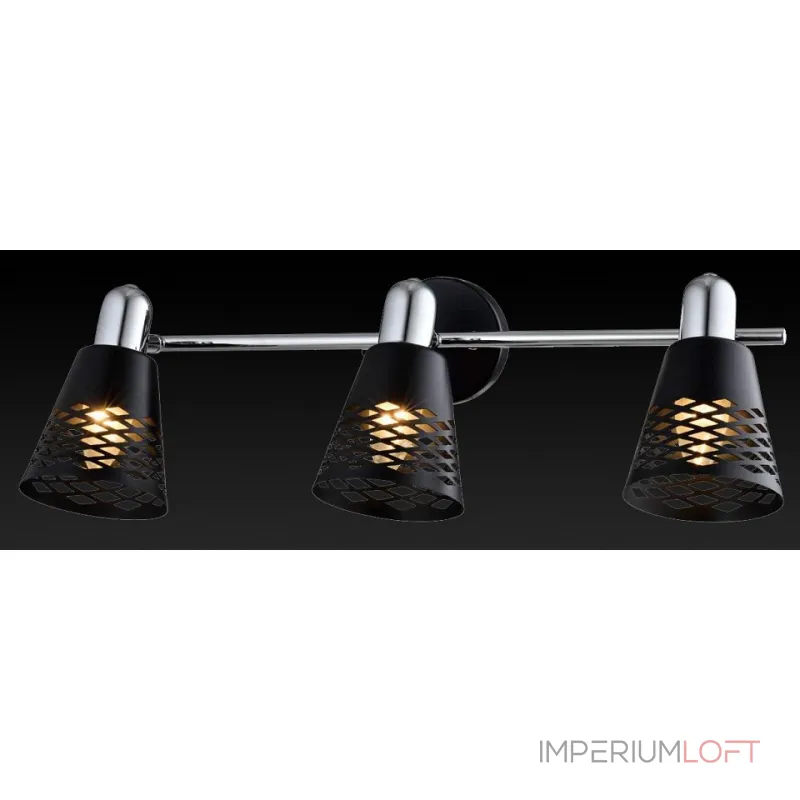 Спот TopLight Susan TL3760Y-03BC Цвет арматуры хром Цвет плафонов черный от ImperiumLoft