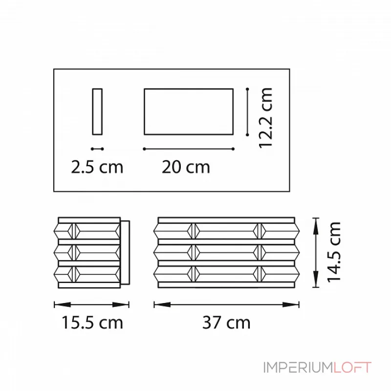 Накладной светильник Lightstar Amerigo 746618 от ImperiumLoft
