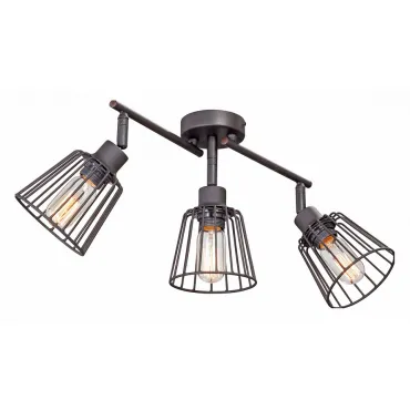 Спот Vitaluce V4589 V4589-1/3PL Цвет арматуры черный Цвет плафонов черный