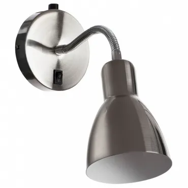 Бра Arte Lamp Dorm A1408AP-1SS Цвет арматуры серебро Цвет плафонов серебро