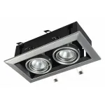 Встраиваемый светильник Maytoni Metal DL008-2-02-S Цвет арматуры серый от ImperiumLoft
