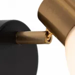 Бра Arte Lamp Falena A3117AP-1BK Цвет арматуры Черный Цвет плафонов Белый от ImperiumLoft