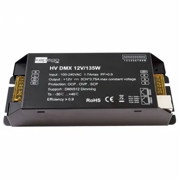 Блок питания Deko-Light HV DMX 843274 135Вт 12V чёрный