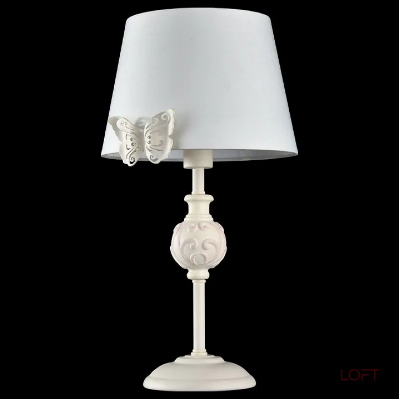 Настольная лампа декоративная Maytoni Fiona ARM032-11-PK Цвет арматуры белый Цвет плафонов белый от ImperiumLoft
