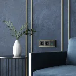 Рамка на 3 поста Werkel Baguette черный/латунь W0032852 от ImperiumLoft